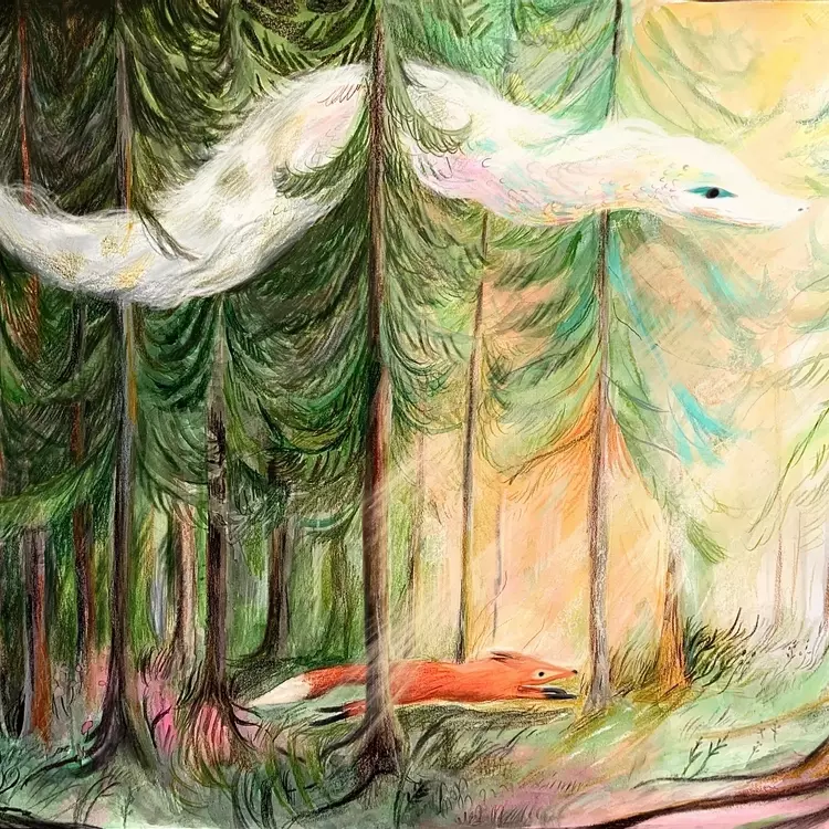 Cloud Dragon and Fox